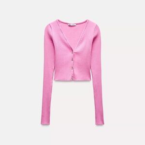 ZARA RIBBED CARDIGAN